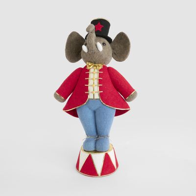 Cirque Elephant Ringmaster Red