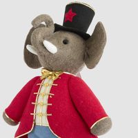 Cirque Elephant Ringmaster Red