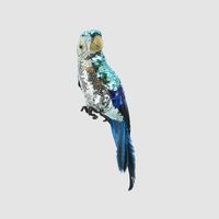 Donatella Sequin Parrot Blue