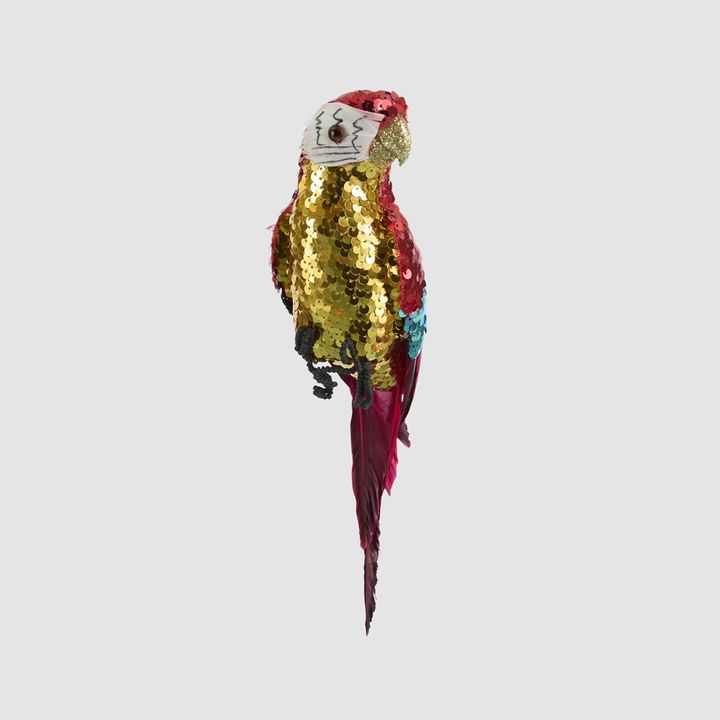 Donatella Sequin Parrot Red