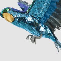 Amorina Sequin Flying Parrot Large