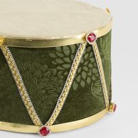 Luxe Velvet Hanging Drum Decoration