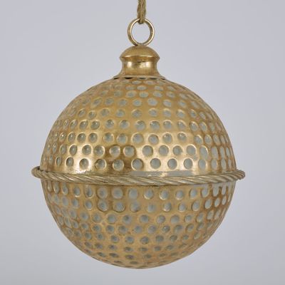 Dimple Hanging Bell Gold 30cm
