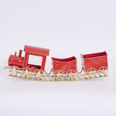 Merry Melody Festive Train red