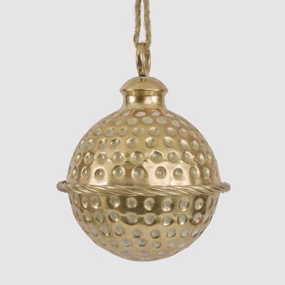 Dimple Hanging Bell Gold 20cm