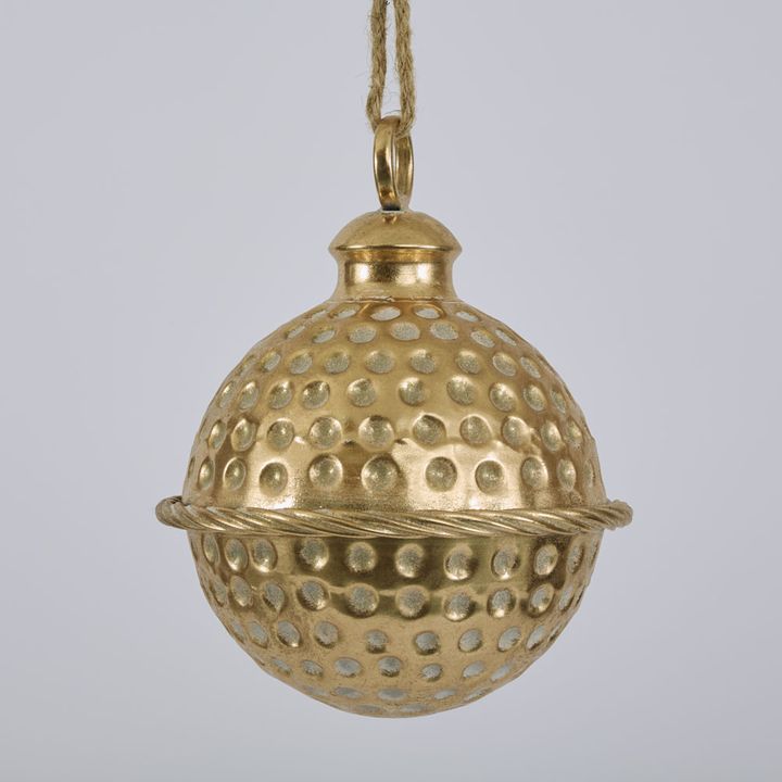 Dimple Hanging Bell Gold 20cm