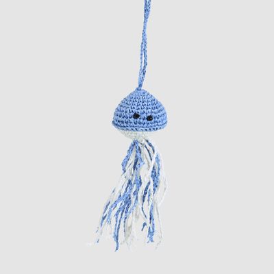 Handmade Jellyfish Decoration Blue & White