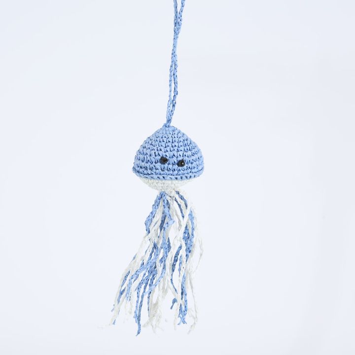 Handmade Jellyfish Decoration Blue & White