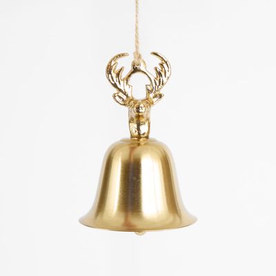 Deer Head Bell Tree Decoration