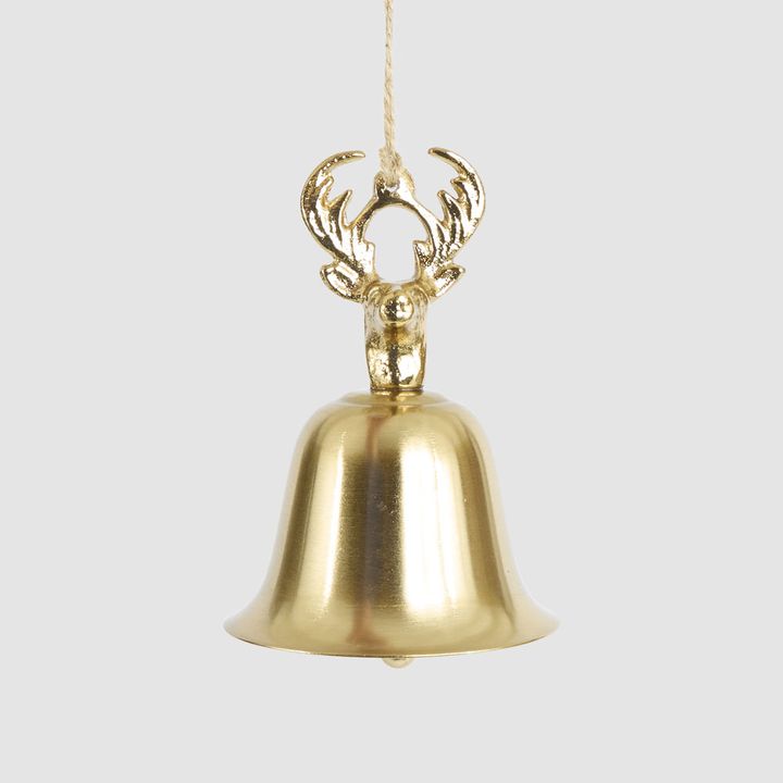 Deer Head Bell Tree Decoration