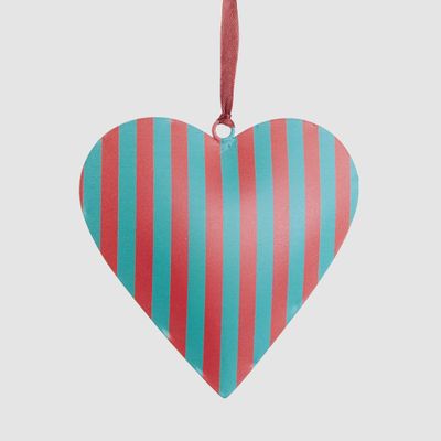 Noel Hand Painted Heart Tree Decoration