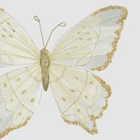 Jasmir Clip on Butterfly Cream