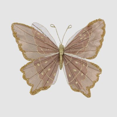 Jasmir Clip on Butterfly Brown