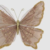 Jasmir Clip on Butterfly Brown