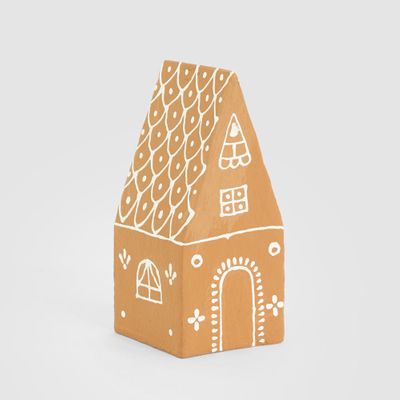 Mache Pitched Gingerbread House