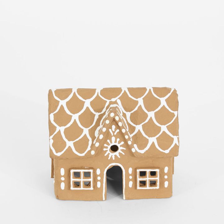 Mache Sweet Gingerbread Cottage