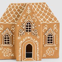 Mache Grand Gingerbread House