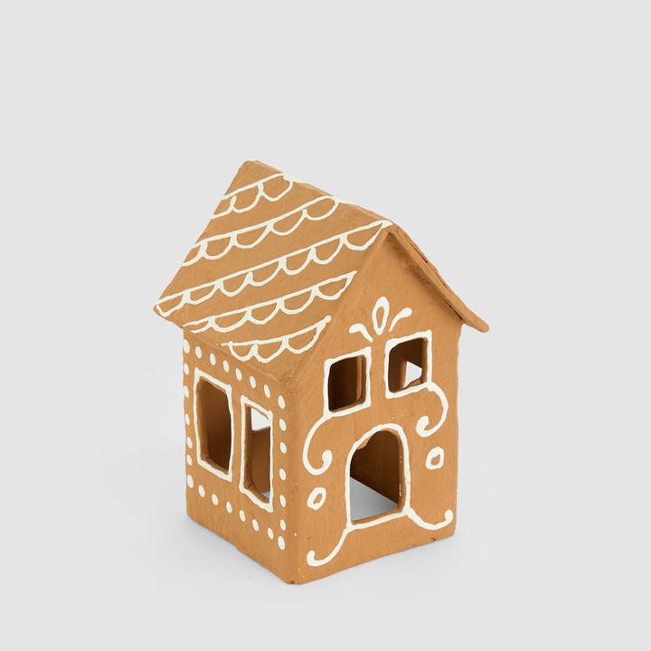 Mache Hanging Gingerbread House Decoration