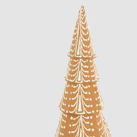 Mache Gingerbread Cone Tree Large