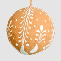 Mache Leafy Gingerbread Bauble