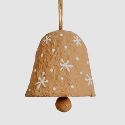 Mache Starry Gingerbread Bell