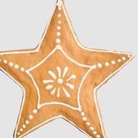 Mache Hanging Gingerbread Star