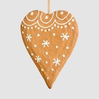 Mache Hanging Gingerbread Heart
