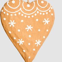 Mache Hanging Gingerbread Heart