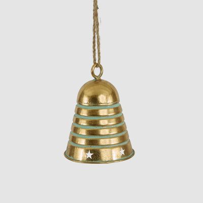 Golden Stripe Hanging Bell