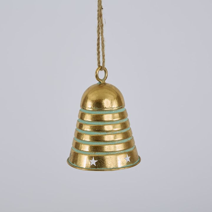 Golden Stripe Hanging Bell