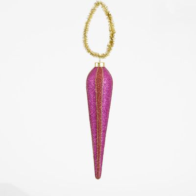 Vintage Stripe Finial Fuchsia & Red