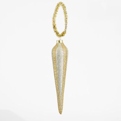 Vintage Stripe Finial Gold & Silver