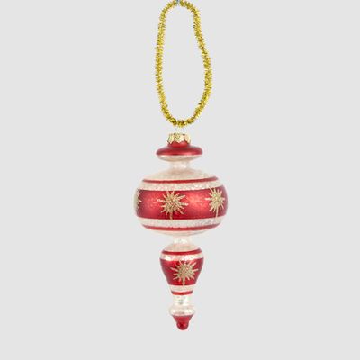 Vintage Scarlet Finial Decoration