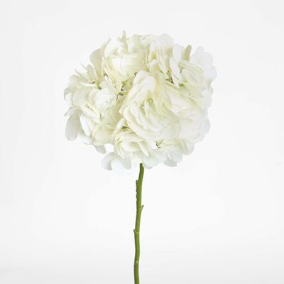 Soft Touch Hydrangea Flower Stem 75cm Cream