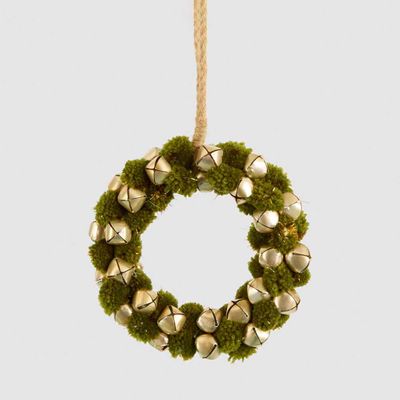 Grenier Pompom Mini Hanging Wreath