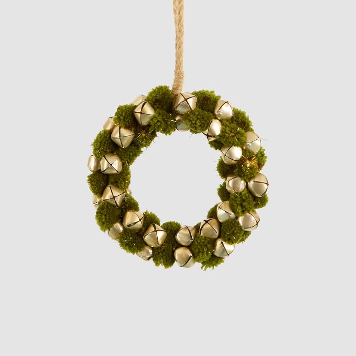 Grenier Pompom Mini Hanging Wreath