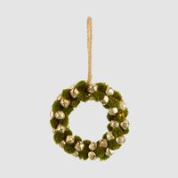 Grenier Pompom Mini Hanging Wreath
