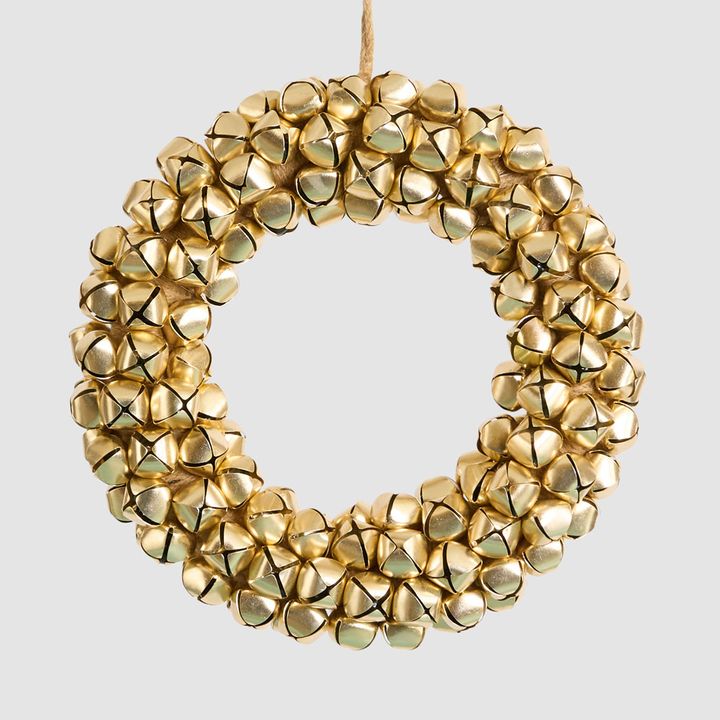 Gold Bell Wreath Small