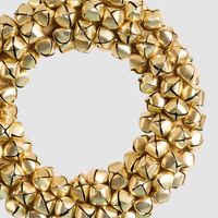 Gold Bell Wreath Small