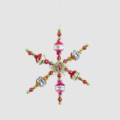 Vintage Multicolour Star Decoration