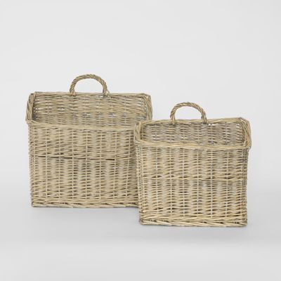 RECTANGULAR HANGING BASKET S/2