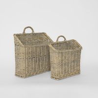 RECTANGULAR HANGING BASKET S/2