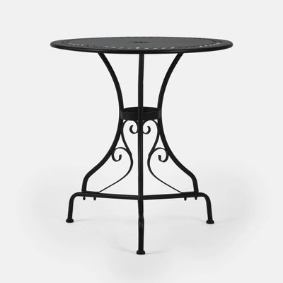 Annabel Round Table 70cm Black -Outdoor Bistro dining