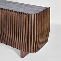 Bow 2 Door Buffet Dark Walnut