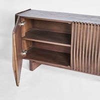 Bow 2 Door Buffet Dark Walnut