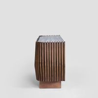 Bow 2 Door Buffet Dark Walnut