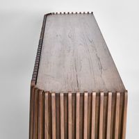 Bow 2 Door Buffet Dark Walnut