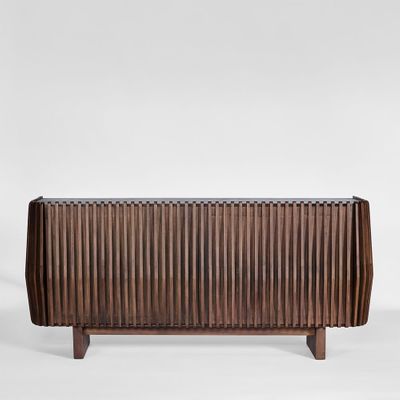 Bow 2 Door Buffet Dark Walnut