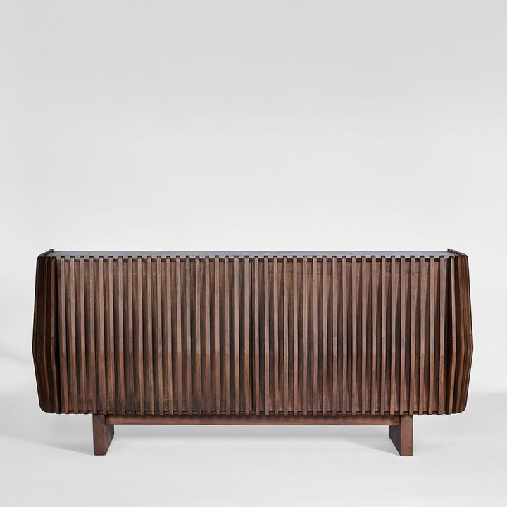 Bow 2 Door Buffet Dark Walnut