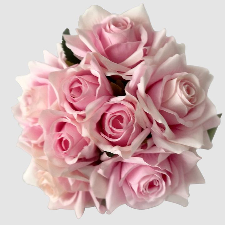 Lilac Rose Bouquet x 8 5 Large 3 Small